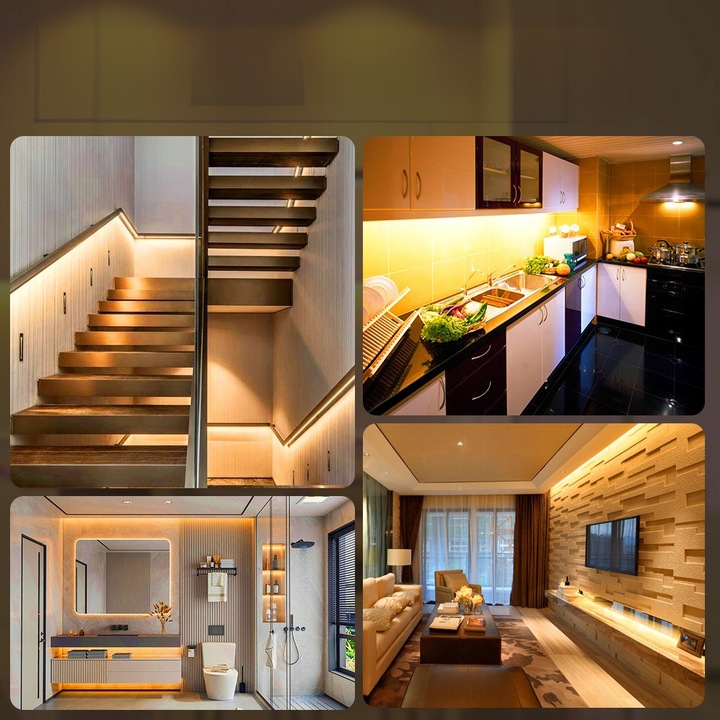 Zestaw Taśma LED Neon COB 24V 5m 3000K BIAŁA CIEPŁA ZASILACZ 60W PILOT