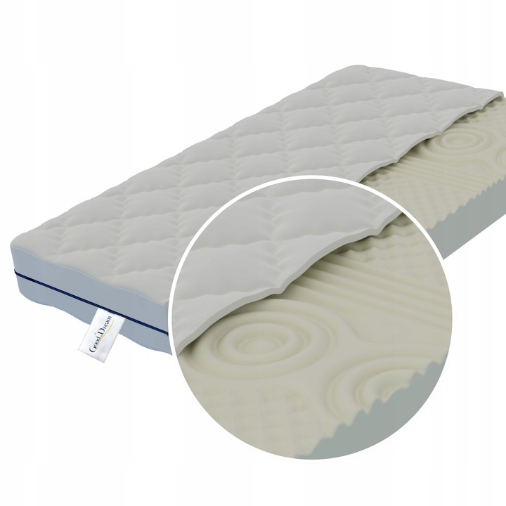 Materac strefowy masujący 7 stref konturowy 12cm 120x200cm