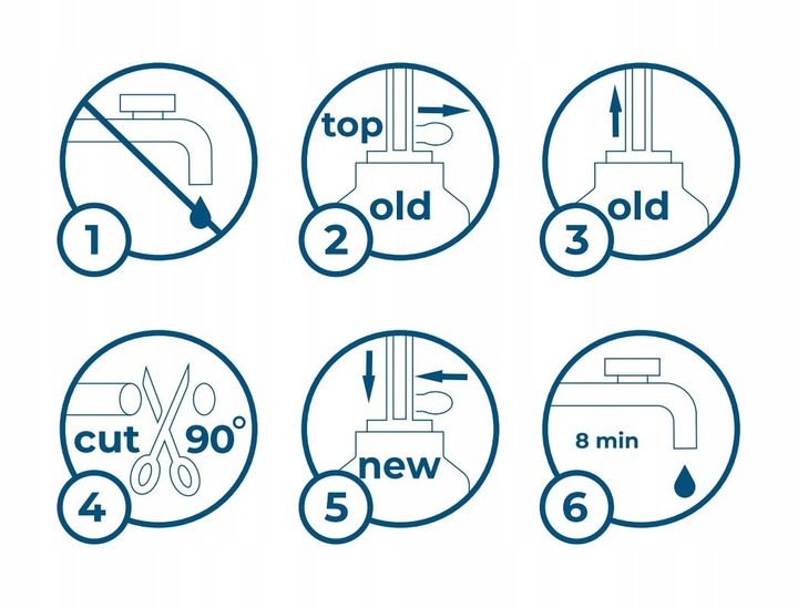 2x Filtr lodówki Samsung zamiennik do DA29-10105J HAFEX/EXP na wężyk