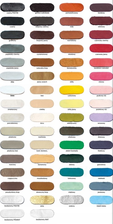 SUPER kryjące farby do skóry RENOSKÓR 54 KOLORY !! podaj tylko kolor 200 ml