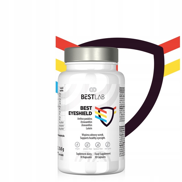 Suplement diety na wzrok Best Lab Best EyeShield 30 kapsułek