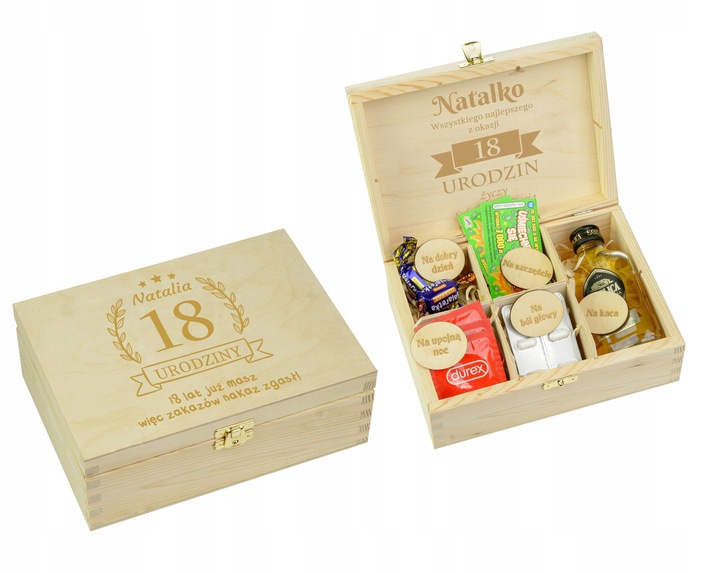 PUDEŁKO NIEZBĘDNIK PREZENT NA 18 30 40 50 URODZINY