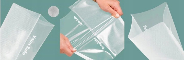 Worki woreczki moletowane folia do zgrzewarki 20x30cm 100 sztuk NutriZein