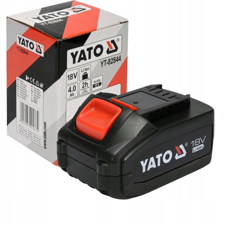 YATO AKUMULATOR BATERIA LITOWO JONOWA 4,0Ah 4Ah 18V YT-82844 DO ŁADOWARKI