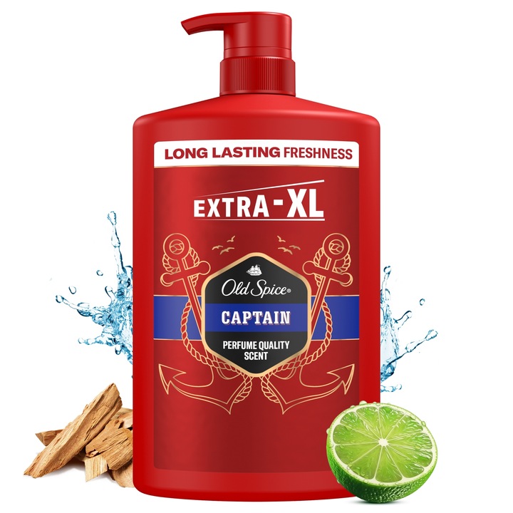 Old Spice Captain, Żel pod prysznic i szampon dla mężczyzn 3w1, 1000ml
