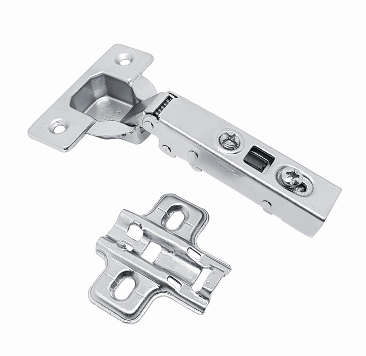 Zawias meblowy prosty nakładany CICHY DOMYK 110° GTV-HC Eurowkręty 100