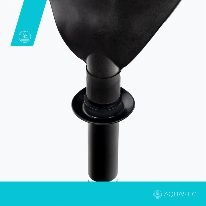 Wiosło kajakowe 2-częściowe AQUASTIC 220 cm czarne