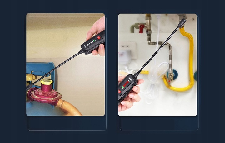 Habotest Mini Detektor Wycieku Gazów Palnych Ht66 Alarm Dźwiękowy Wizualny