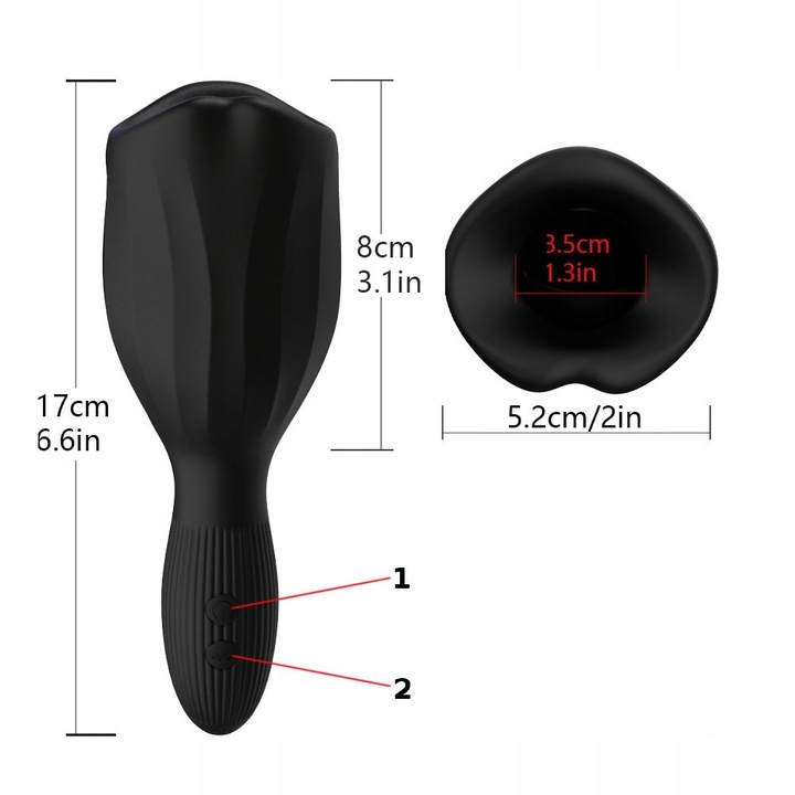 Masturbator Ssający z Językiem, Usta do Loda Cipka