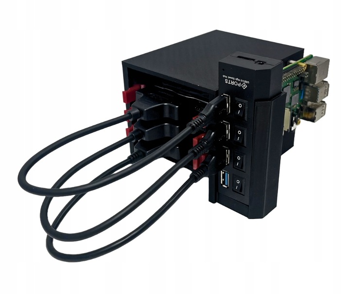 Obudowa serwera NAS Raspberry Pi chia
