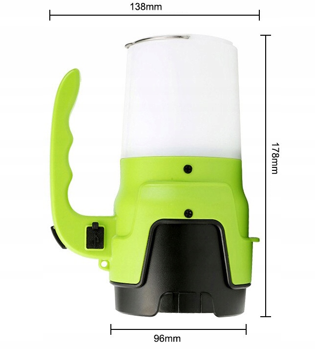 LATARKA AKUMULATOROWA MOCNY SZPERACZ LED USB