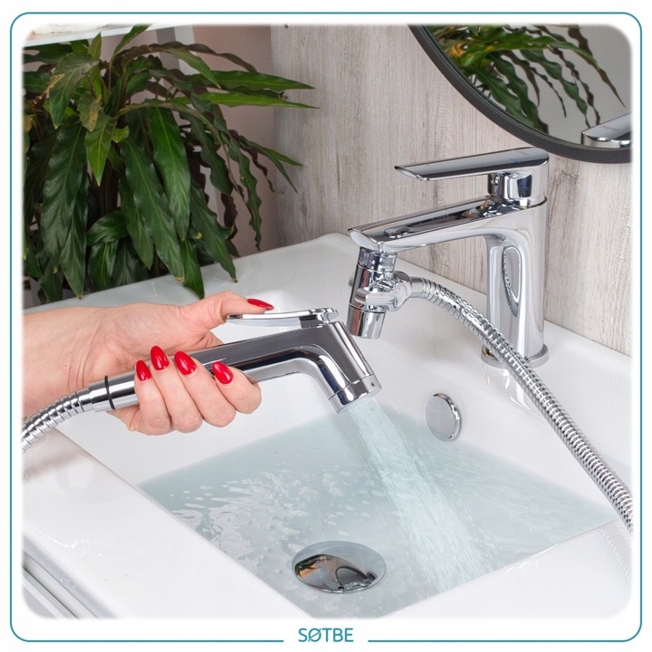 Zestaw bidetowy prysznic słuchawka wąż do baterii umywalkowej Bidetka