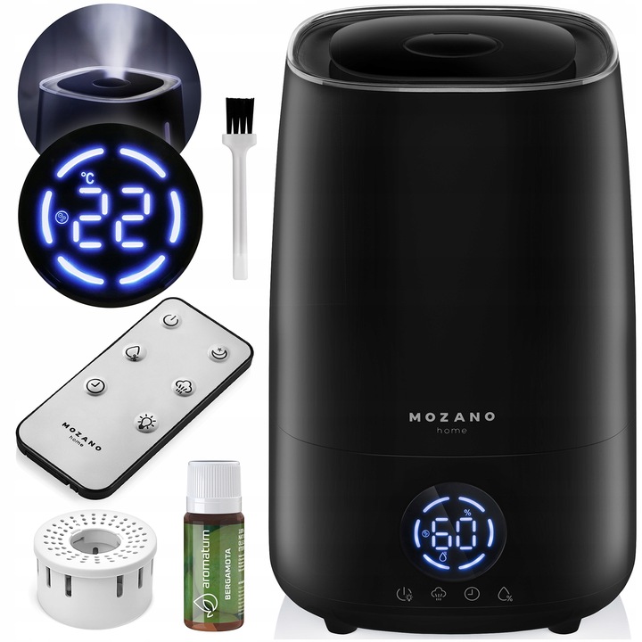 NAWILŻACZ POWIETRZA LAMPKA NOCNA AUTOMATYCZNY JONIZATOR DYFUZOR +