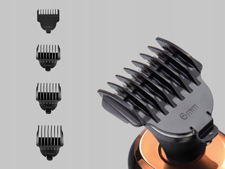 Golarka Męska 5W1 Maszynka do Golenia Brody, Włosów i Głowy - Trymer Alpha