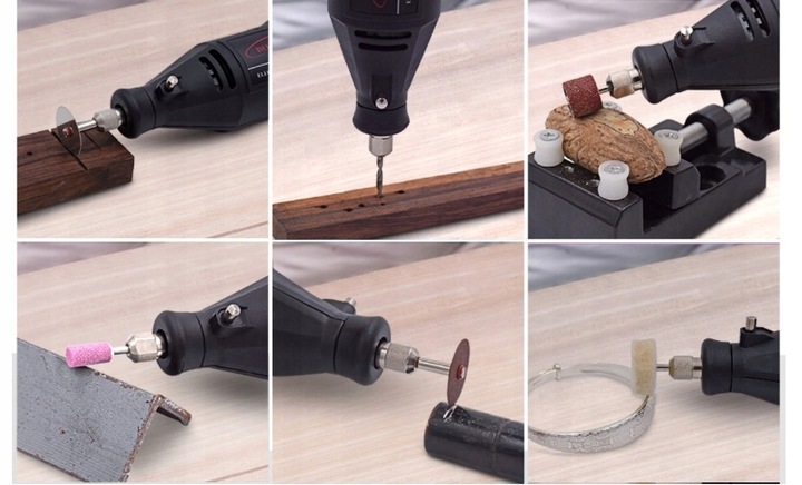 MINI SZLIFIERKA DREWNA METALU FREZARKA WIELOFUNKCYJNA + STOJAK ZESTAW