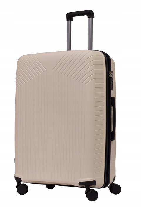 DUŻA WALIZKA PODRÓŻNA POLIPROPYLEN + POSZERZENIE SUWAKA BAGIA 100L