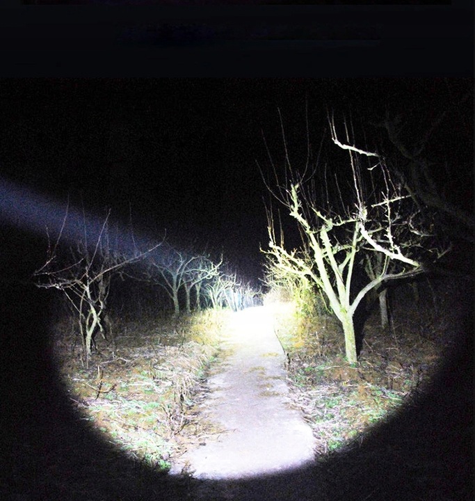 MOCNA LATARKA TAKTYCZNA LED XHP50 ZOOM WOJSKOWA