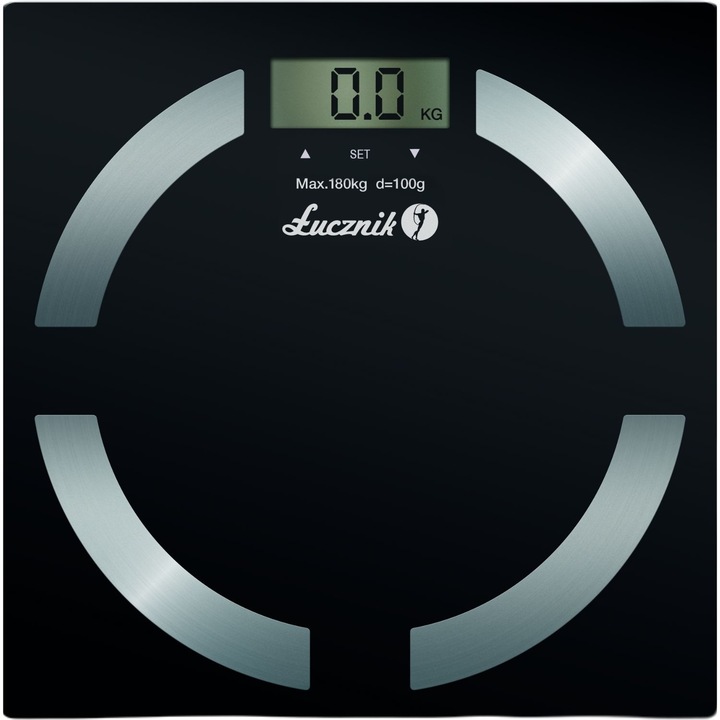 WAGA ŁAZIENKOWA ELEKTRONICZNA ANALITYCZNA POMIAR TŁUSZCZU WODY BMI ŁUCZNIK