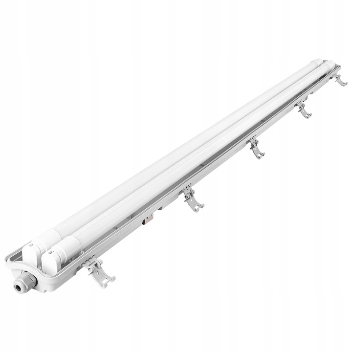 4x Oprawa Hermetyczna 120cm lampa + 8x świetlówki LED natynkowa do