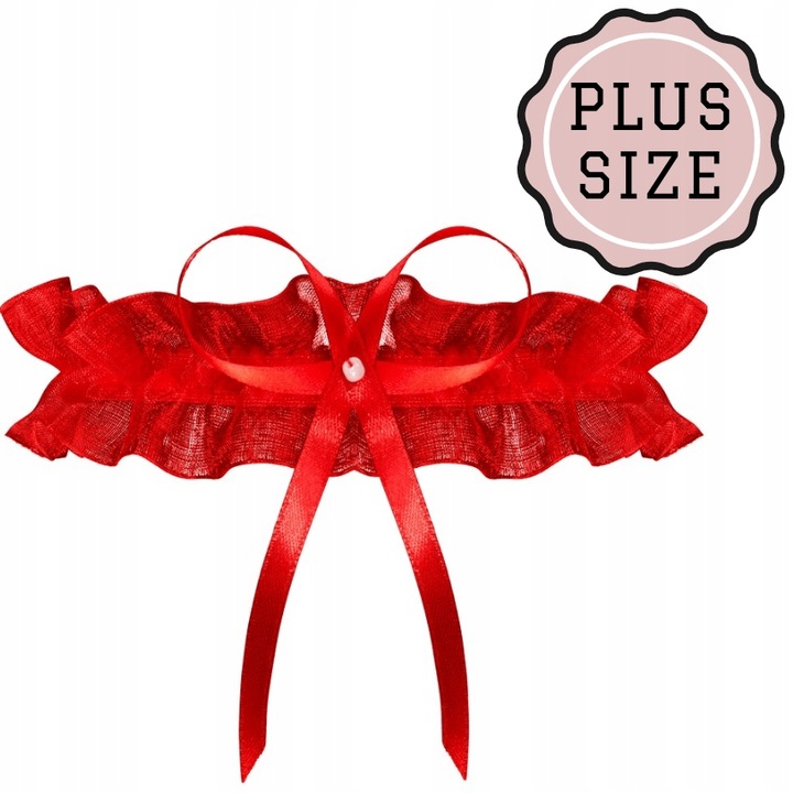JULIMEX podwiązka ODESSA RED PW 02 PLUS SIZE czerwone STUDNIÓWKA