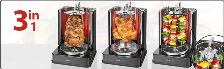 Grill do Kurczaka OPIEKACZ DO KEBABA Pionowy Obrotowy SZASZŁYKI ROŻEN