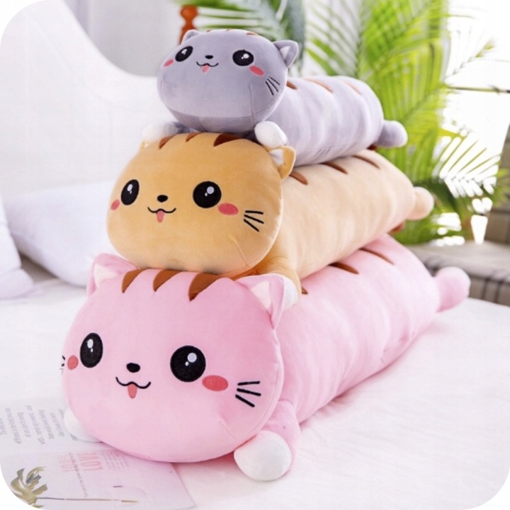 DŁUGI kot KOTEK poduszka MASKOTKA PLUSZAK 70cm