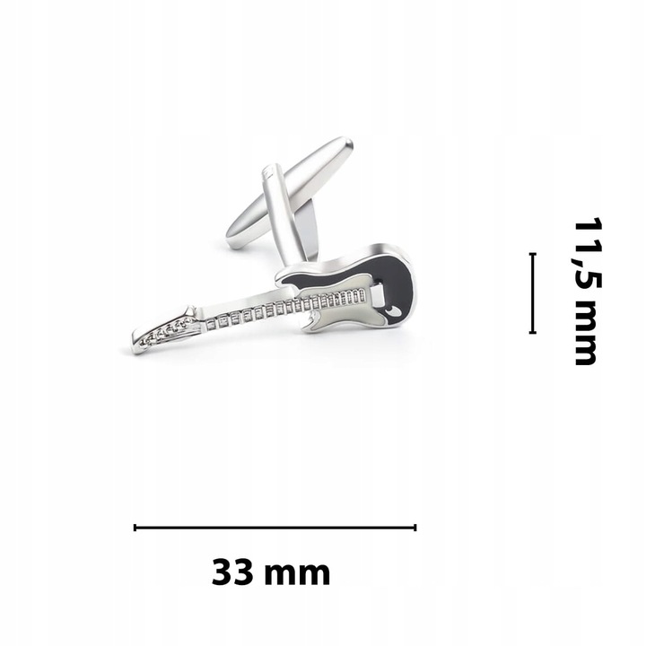 Spinki Do Mankietów Koszuli Dla Gitarzysty Gitara