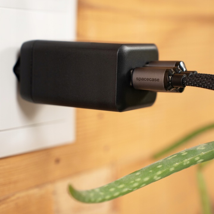 SPACECASE MOCNY KABEL USB-C DO USB-C TYP-C PD 60W 200CM SZYBKIE ŁADOWANIE