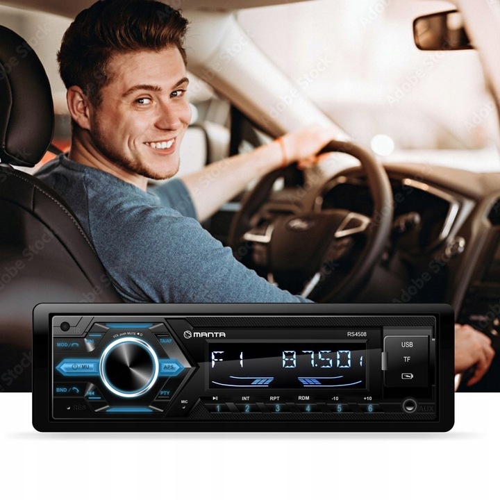 RADIO SAMOCHODOWE RADIOODTWARZACZ BLUETOOTH PILOT USB MP3 SD RDS