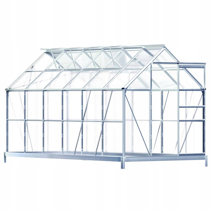 SZKLARNIA OGRODOWA z fundamentem 3x6 3,7 x 1,9m 7m2 ogród POLIWĘGLAN MOCNA