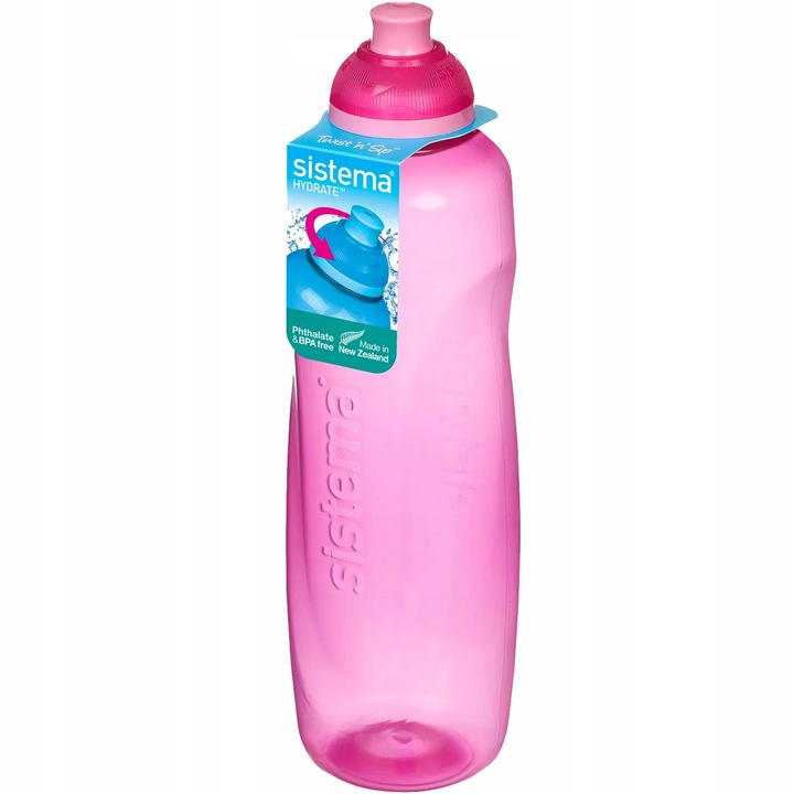 BIDON NA WODĘ BUTELKA SISTEMA HELIX 600ml DO SZKOŁY PRZEDSZKOLA NA ROWER