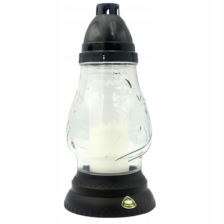 Znicze na Wszystkich Świętych 8 sztuk Szklane Lampiony na Grób 26cm + Wkład