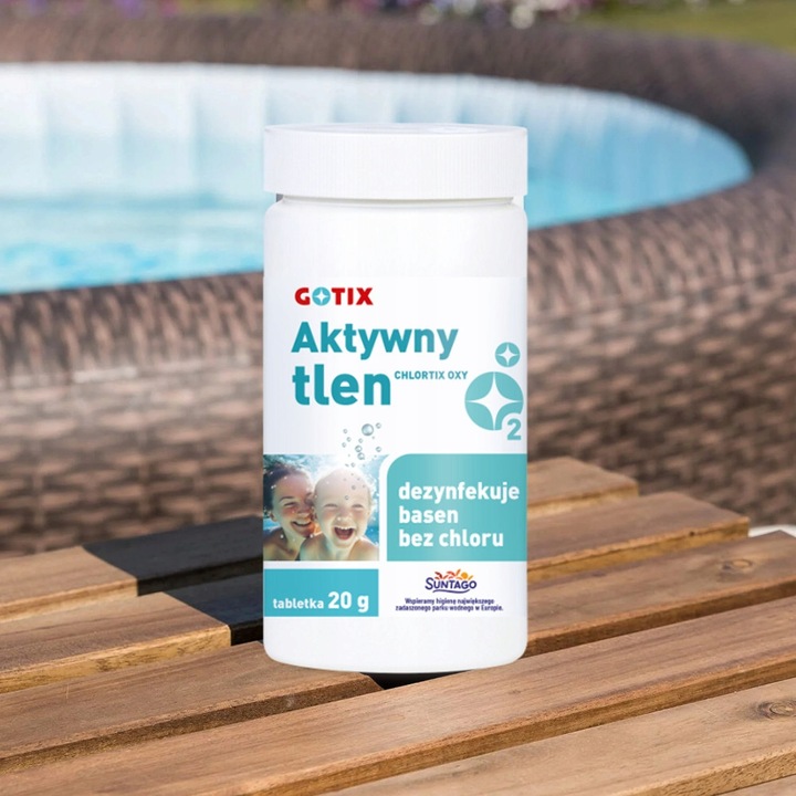 Aktywny tlen MULTIFUNKCYJNY 11w1 do basenu Bez chloru 1kg tabletki