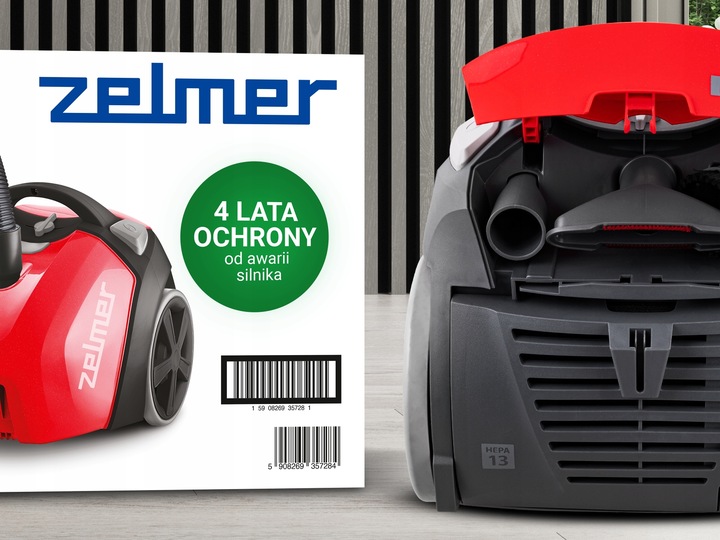 ODKURZACZ WORKOWY ZELMER ANTEK TRADYCYJNY Z FILTREM HEPA +KOŃCÓWKI ECO