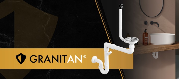 SYFON MANUALNY JEDNOKOMOROWY ZLEWOZMYWAKOWY KUCHENNY ANTYPRZELEWOWY