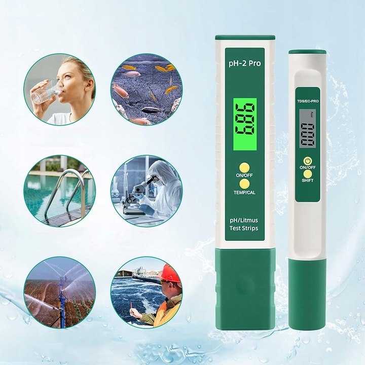 MIERNIK pH METR TESTER BUFORY WODY AUTOKALIBRACJA