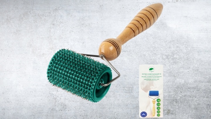 WAŁEK DO MASAŻU UNIWERSALNY LYAPKO 3,5MM MASAŻER Z IGŁAMI ZIELONY