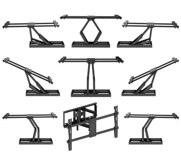 Certyfikowany Solidny Obrotowy Uchwyt do Telewizora Wieszak TV 32"-95"
