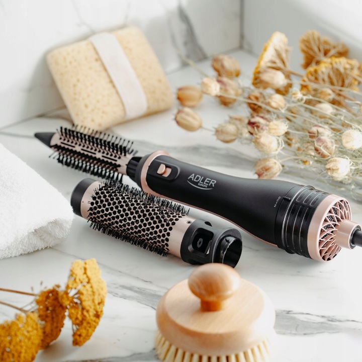Suszarka Lokówka Suszarka do włosów 2w1 Zimny nawiew Nasadki 21mm/38mm