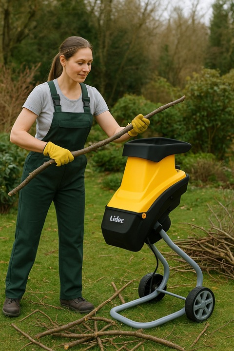 ROZDRABNIACZ ELEKTRYCZNY SAMOZASYSAJĄCY RĘBAK DO GAŁĘZI GŁADKOLUFOWY