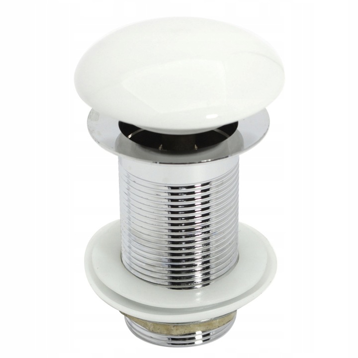 KOREK DO UMYWALKI CERAMICZNY Biały umywalkowy BEZ PRZELEWU