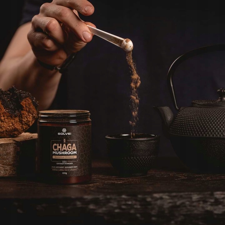 Chaga Błyskoporek podkorowy 100G SOLVE LABS
