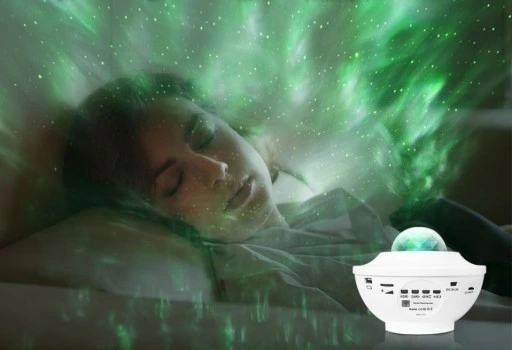 PROJEKTOR GWIAZD LAMPKA NOCNA RZUTNIK LED DO SYPIALNI DLA DZIECI NA PREZENT