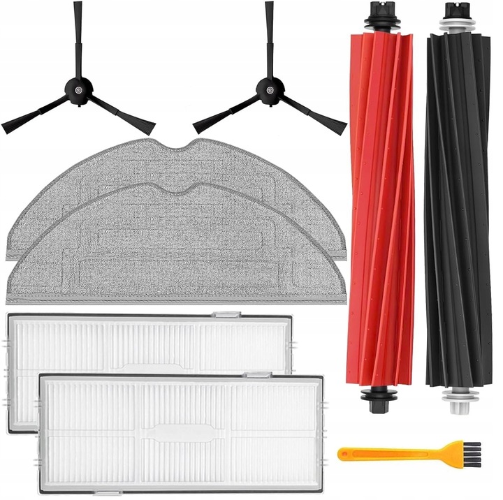 ZESTAW SZCZOTKI ROLKI FILTRY MOP DO ROBOROCK S8 PLUS MAX MAXV ULTRA