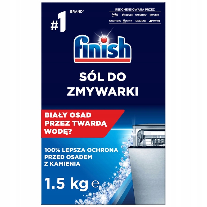 Finish Zestaw Nabłyszczacz Do Zmywarki 800ml Regular + Sól 3kg