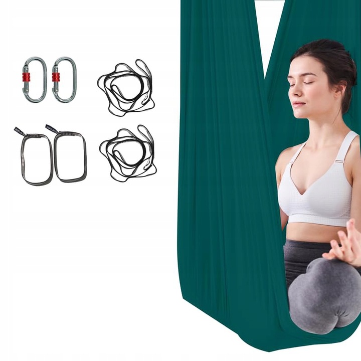 Szarfa akrobatyczna HUŚTAWKA SENSORYCZNA CHUSTA DO AERIAL JOGA 4 metrów