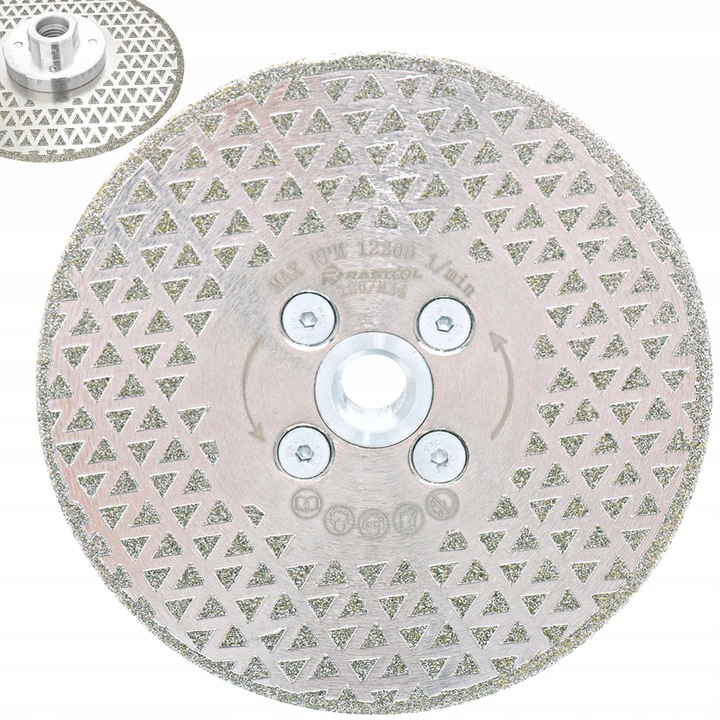 TARCZA DIAMENTOWA DO CIĘCIA SZLIFOWANIA POD KĄTEM 45 STOPNI GRESU 125MM M14