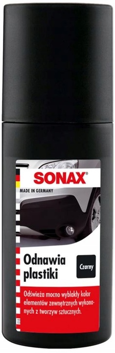 CZERNIDLO DO OPON I ZDERZAKOW GABKA 100ML SONAX odnawia czarne plastiki
