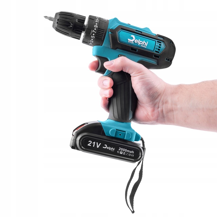 WIERTARKO WKRĘTARKA AKUMULATOROWA UDAROWA 2xAKU 21V WKRĘTAK ZAKRĘTARKA