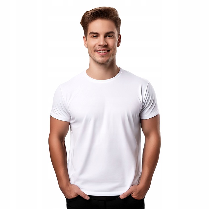 Koszulka męska T-SHIRT 100% bawełna oryginał MALFINI Classic New biała L